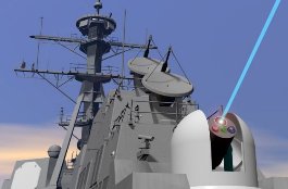 ساخت سلاح لیزری ناو جنگی با قدرت تخریب موشک