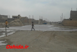 سریز شدن  نهری قدیمی  در خیابان هیر مند شمالی زابل