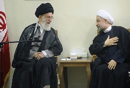 دیدار رئیس جمهور با رهبر معظم انقلاب اسلامی در آستانه سفر به نیویورک