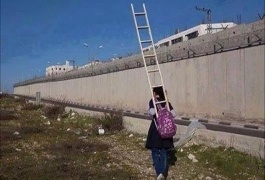 دختری که در کیف مدرسه‌اش نردبان دارد! + عکس