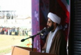 اجتماع بزرگ بسیجیان شهرستان زابل با عنوان شکوه مقاومت در استادیوم شهید طباطبایی زابل
