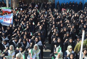 گزارش تصویری / مراسم با شکوه راهپیمایی ۱۳ آبان درشهرستان زابل