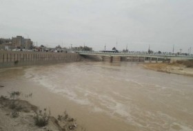 ورود سیلاب افغانستان به تالاب خشکیده هامون