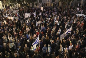 ده‌ها هزار نفر علیه نتانیاهو در فلسطین اشغالی تظاهرات کردند
