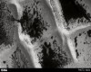 تصویر یخ‌زدایی قله‌های «شهر اینکاها» که نام خود را از مجموعه پشته‌های متقاطع قطب جنوب مریخ گرفته‌اند