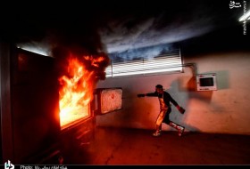 عکس/ سوزاندن اجساد کرونایی در مکزیک