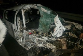 تصادف منجر به حریق 2 خودرو در محور"تفتان-خاش" 3 کشته برجای گذاشت