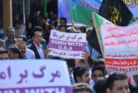 راهپیمایی ۱۳ آبان در شهرستان زابل